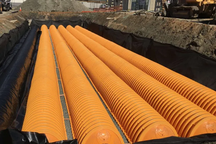 Construction crew underground utility installation california 2 Construction crew underground utility installation california 2