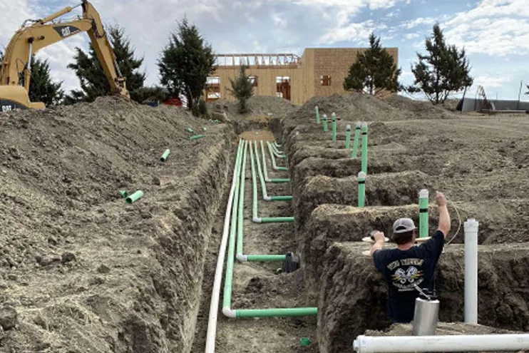 Construction crew underground utility installation california 3 Construction crew underground utility installation california 3