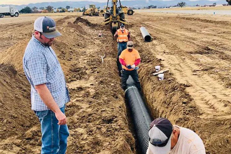 Construction crew underground utility installation california 8 Construction crew underground utility installation california 8