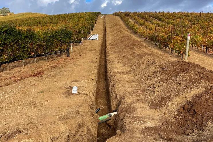 Wilber Construction utilities vinyard in paso robles, CA 2 Wilber Construction utilities vinyard in paso robles, CA 2